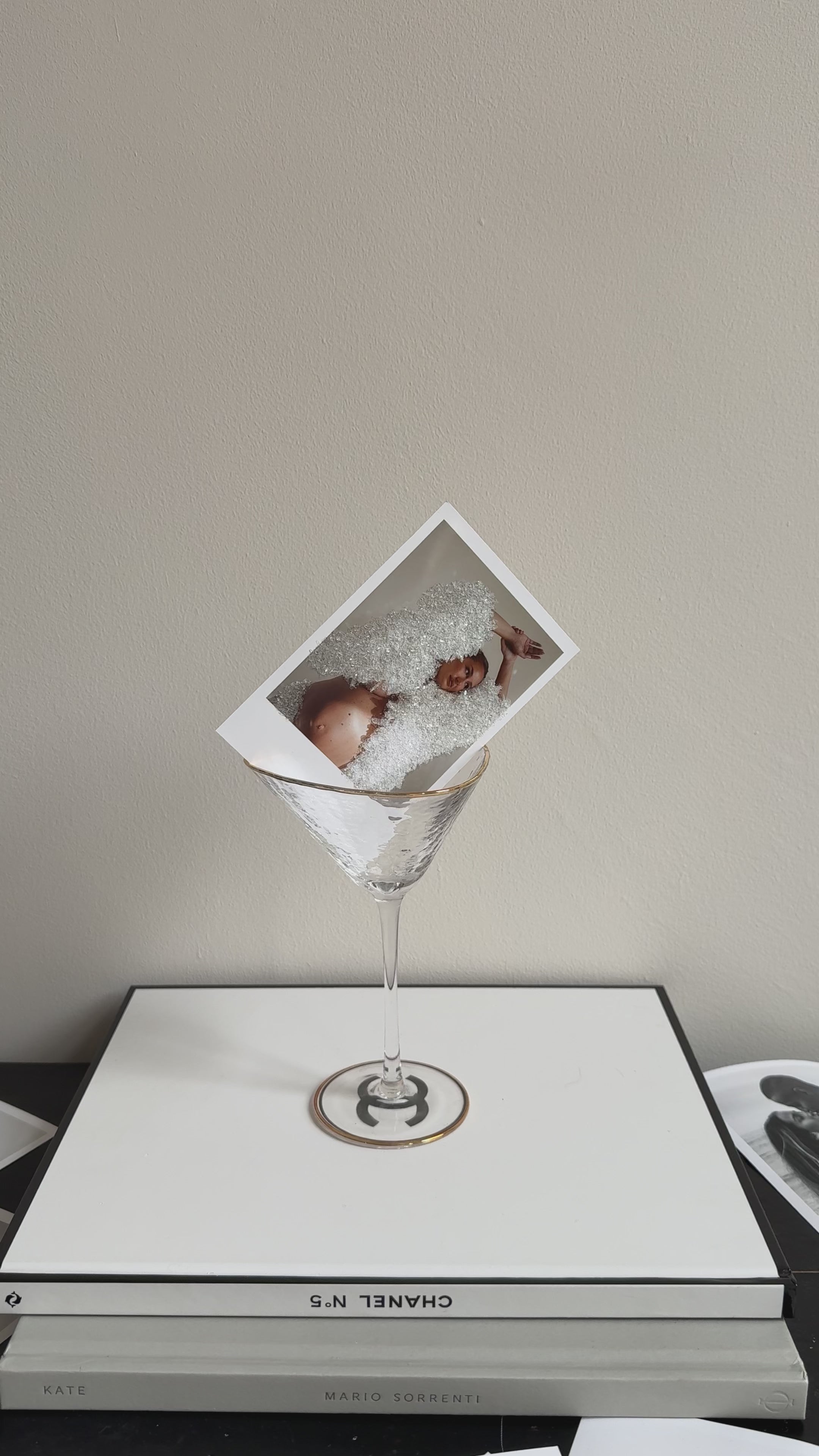 Polaroid inspired glossy Glitter print 10x15